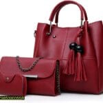 3 Pcs Women leather Bag