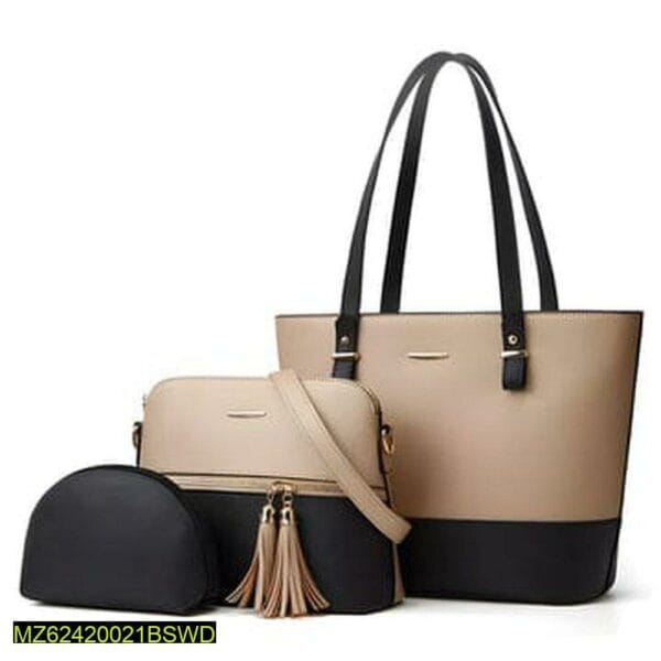 3 Pcs Women leather Bag