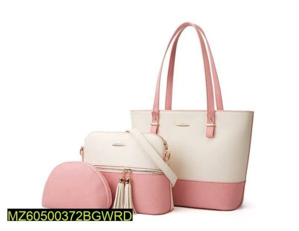 3 Pcs Women leather Bag