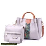 4 Pcs Women's Royal PU leather Shoulder Bag