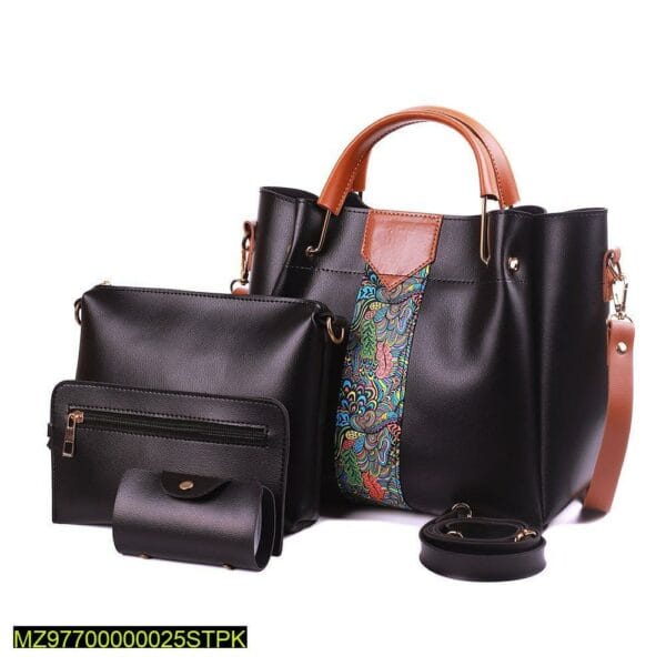 4 Pcs Women's Royal PU leather Shoulder Bag