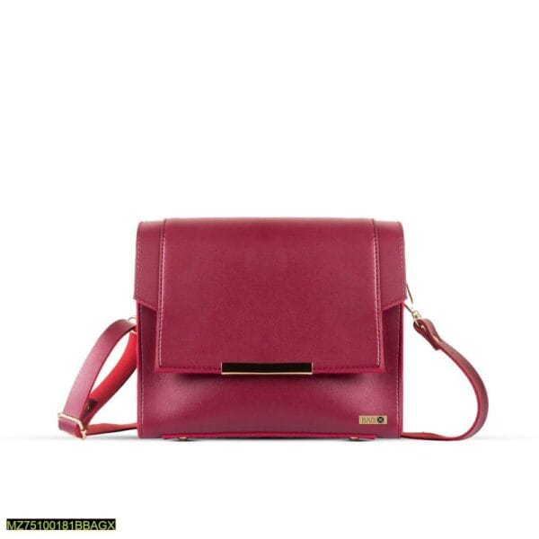 X-Blaze Brown PU Leather Shoulder Bag