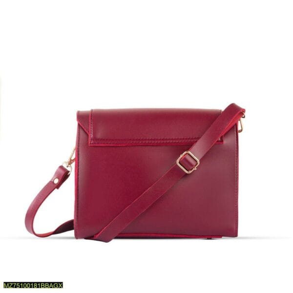 X-Blaze Brown PU Leather Shoulder Bag - Image 2