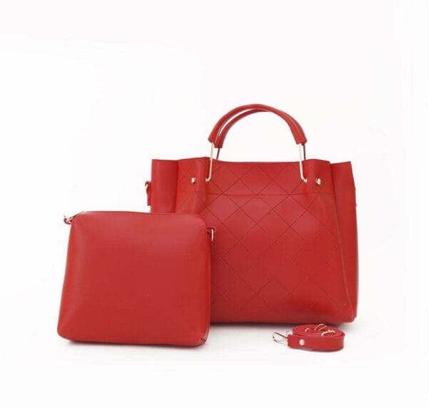 2 Pcs Berry Leather Bag