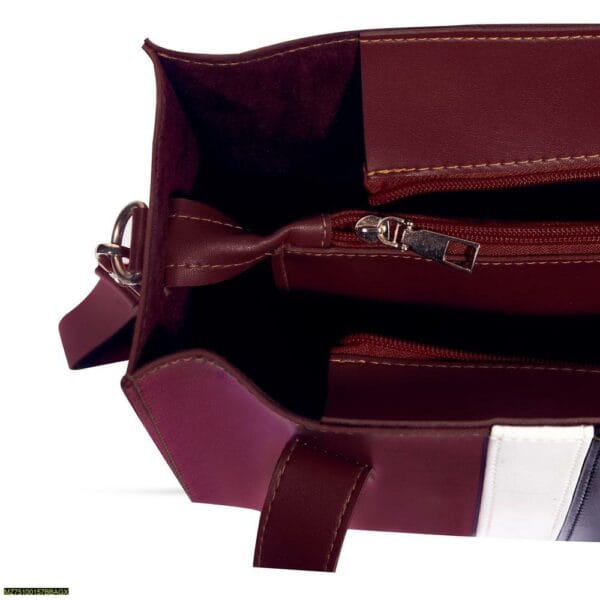 X-Baku Shoulder Bag Maroon - Image 4