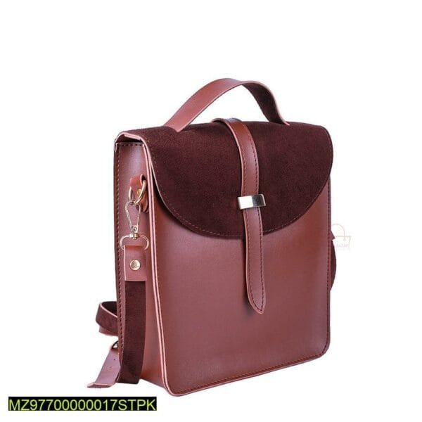 Women Trendy Cross Body Bag Brown - Image 2