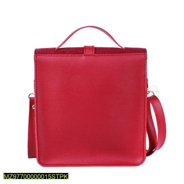 Women Trendy Cross Body Bag Red - Image 3