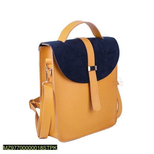 Women Trendy Cross Body Bag Yellow - Image 3