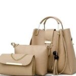 X- 3 Pcs Alexa Cream Hand Bag