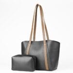 London Bag- Silly Tote Set of 2 Bag Black