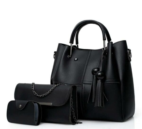 3 Pcs Women leather Bag