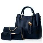 3 Pcs Women leather Bag