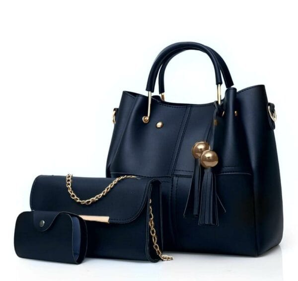 3 Pcs Women leather Bag