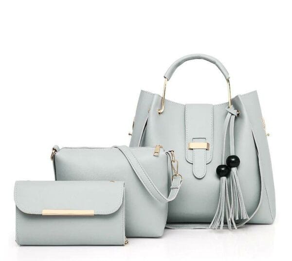 X- 3 Pcs Alexa Grey Hand Bag